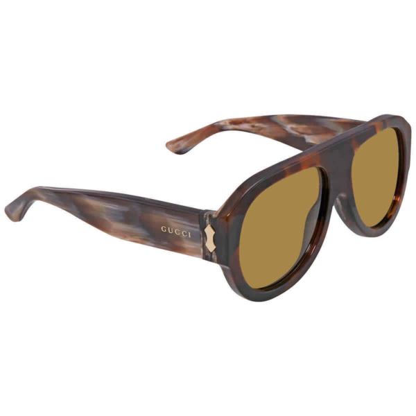 Kính Gucci Green Aviator 'Brown' GG0668S-004-58 - Ảnh 2