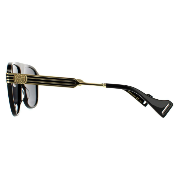 Kính Gucci Grey Aviator 'Black' GG0587S-001-57 - Ảnh 3
