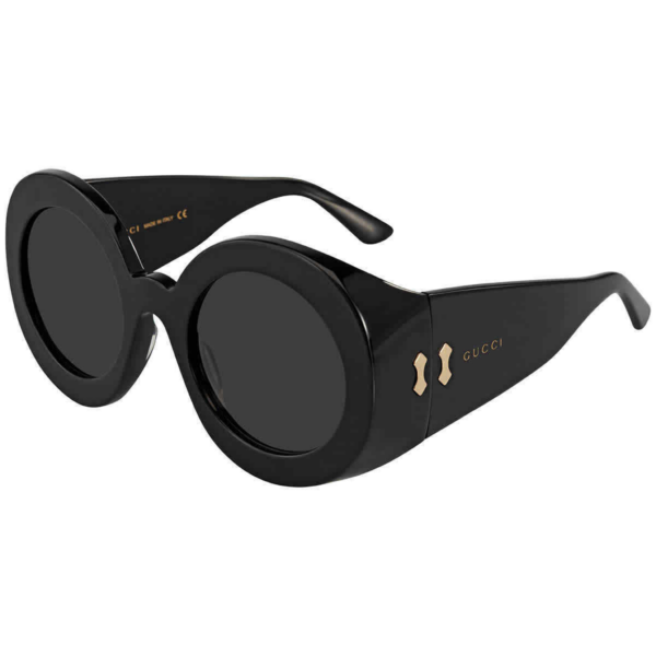 Kính Gucci Grey Round 'Black' GG0779S-002-55 - Ảnh 2
