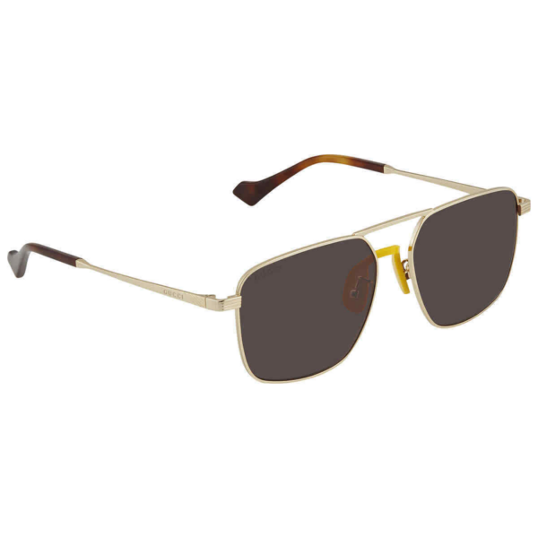 Kính Gucci Brown Square 'Gold' GG0743S-002-57 - Ảnh 2