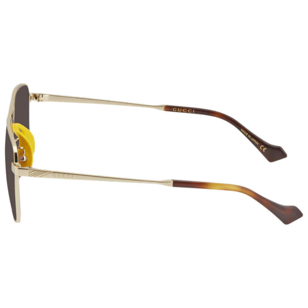 Kính Gucci Brown Square 'Gold' GG0743S-002-57 - Ảnh 3