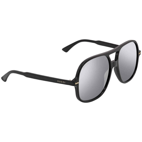 Kính Gucci Silver Aviator 'Black' GG0706S-001-58 - Ảnh 2