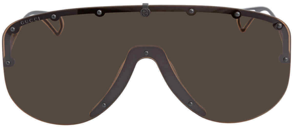 Kính Gucci Brown Shield 'Black' GG0667S-003-99