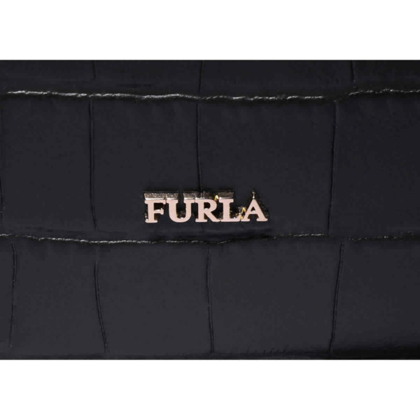 Túi Furla Lady M Crocodile Tote 'Black' 1033882 - Ảnh 4