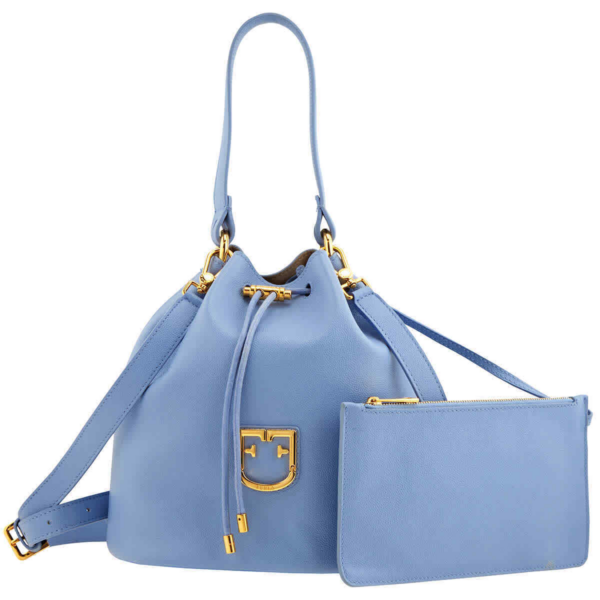 Túi Furla Ladies Corona S Drawstring 'Blue' 1021604 - Ảnh 4