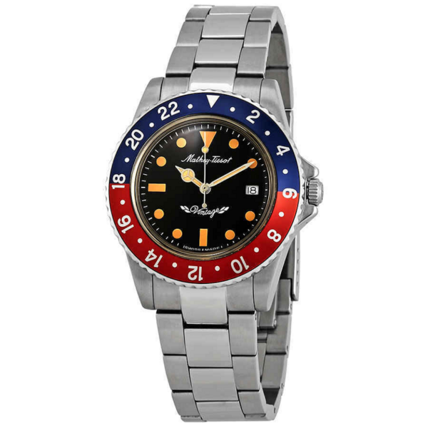 Đồng Hồ Mathey Tissot Mathey Vintage 'Black Pepsi' H900AR