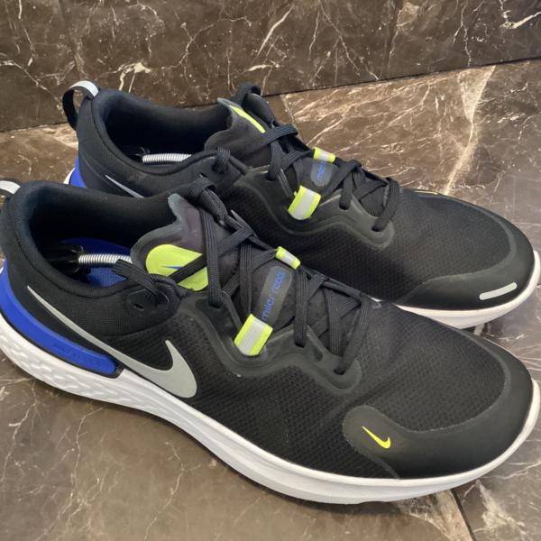 Giày Nike React Miler 'Black Cyber Blue' CW1777-011 - Ảnh 2
