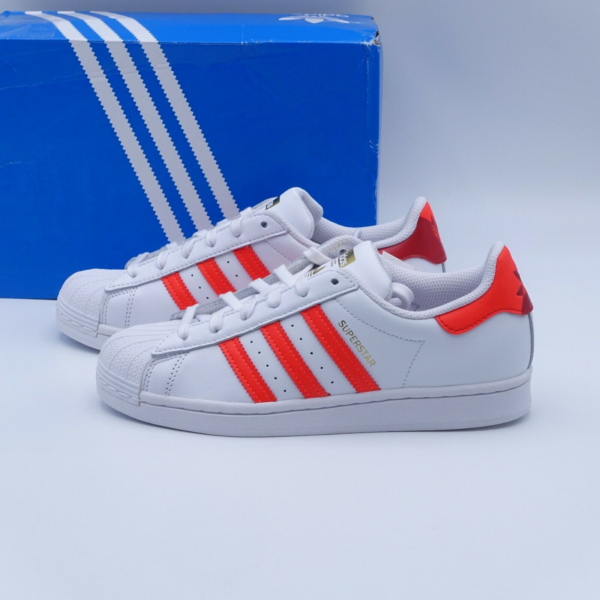 Giày Adidas Superstar 'White Red' FX5963 - Ảnh 4