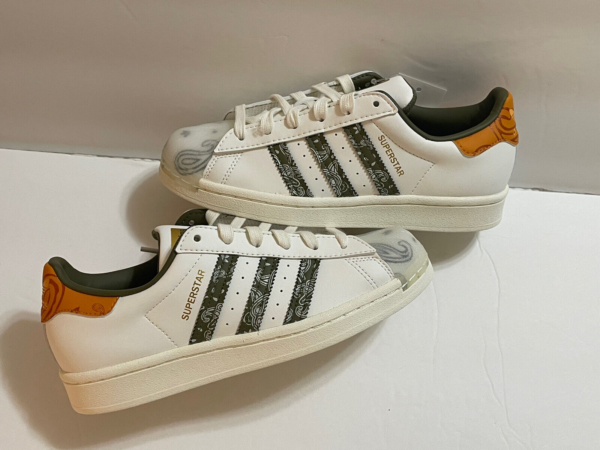 Giày Adidas Superstar 'Green Orange' GX3656 - Ảnh 2
