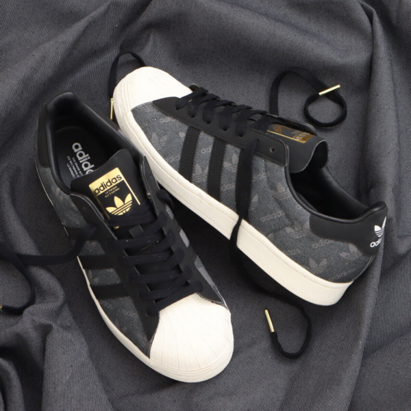 Giày Adidas Atmos x Superstar 'Denim Pack Grey' GW3470 - Ảnh 2
