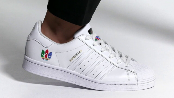 Giày Adidas Wmns Superstar 'White Real Magenta'  FW3694 - Ảnh 3
