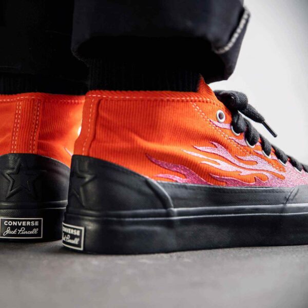 Giày Converse ASAP Nast x Jack Purcell Mid 'Red Flames' 167378C - Ảnh 9