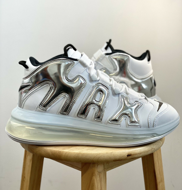 Giày Nike Air More Uptempo 720 QS 'Chrome' BQ7668-100 - Ảnh 4