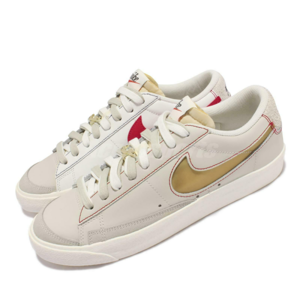 Giày Nike Blazer Low '77 'Grey White Removable Swoosh' DH4370-002 - Ảnh 4