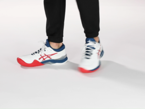 Alternative view of Giày Asics Court FF 2 Novak 'White Mako Blue' 1041A083-102