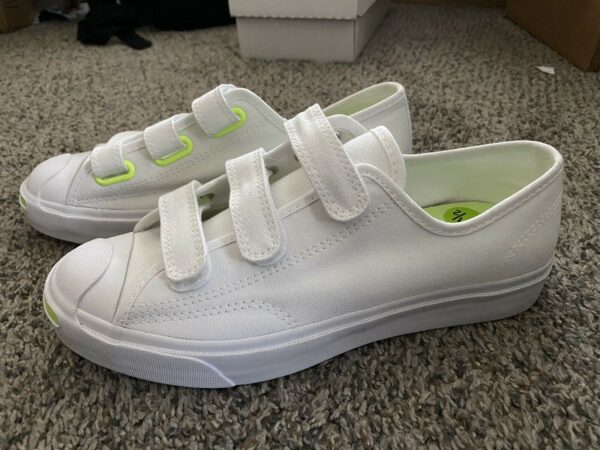Giày Converse Jack Purcell Low Easy-On 'White Ghost Green' 168137C - Ảnh 2