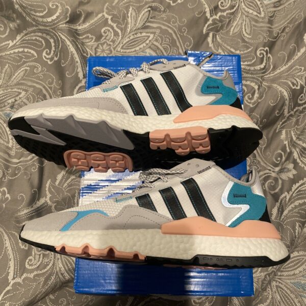 Giày Adidas Nite Jogger 'White Hi-Res Aqua' FV3852 - Ảnh 6