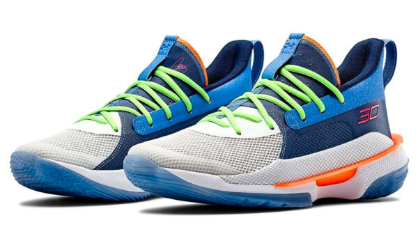 Giày Under Armour Curry 7 'Super Soaker' 3021258-404 - Ảnh 2