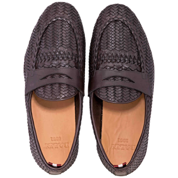 Giày Bally Plinker Woven Loafers 'Brown' 6237972 - Ảnh 3