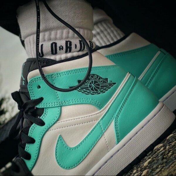 Giày Nike Air Jordan 1 Mid 'Island Green' 554724-132 - Ảnh 4