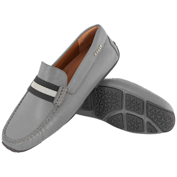 Giày Bally Pilot Garconne Leather Loafers 'Grey' 6222963 - Ảnh 2