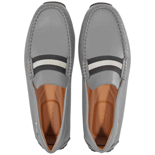 Giày Bally Pilot Garconne Leather Loafers 'Grey' 6222963 - Ảnh 3