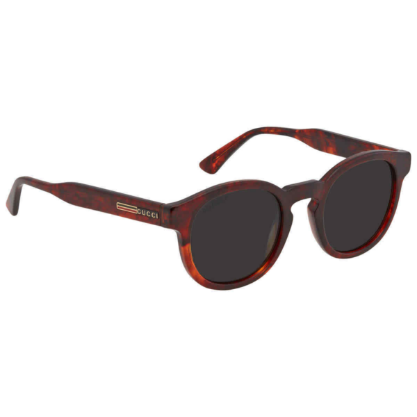 Kính Gucci Round Men's Sunglasses 'Grey' GG0825S-005-49 - Ảnh 3