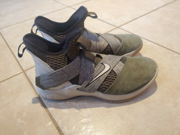Giày Nike LeBron Soldier 12 GS 'Land and Sea' AA1352-300 - Ảnh 5