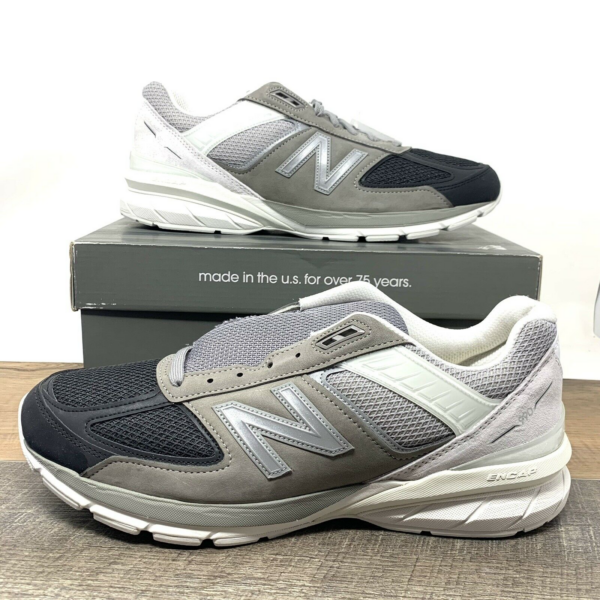 Giày New Balance 990v5 Made In USA 'Marblehead Black' M990BM5 - Ảnh 3