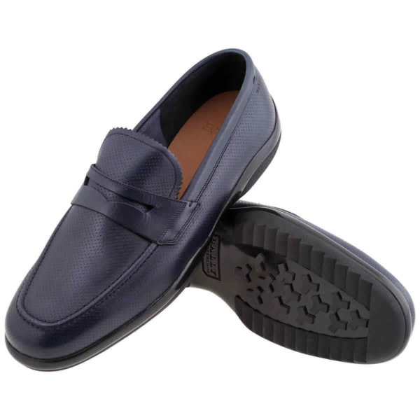 Giày Bally Micson Leather Penny Loafers 'Ink' 6220909 - Ảnh 2