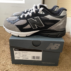 Giay New Balance DTLR x 990v3 Big Kid 'GR3YSCALE' GC990DR3