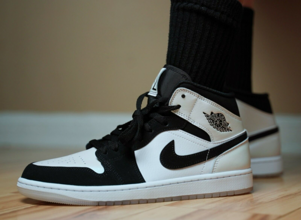 Giày Nike Air Jordan 1 Mid 'Diamond GS' DN4321-100 - Ảnh 7