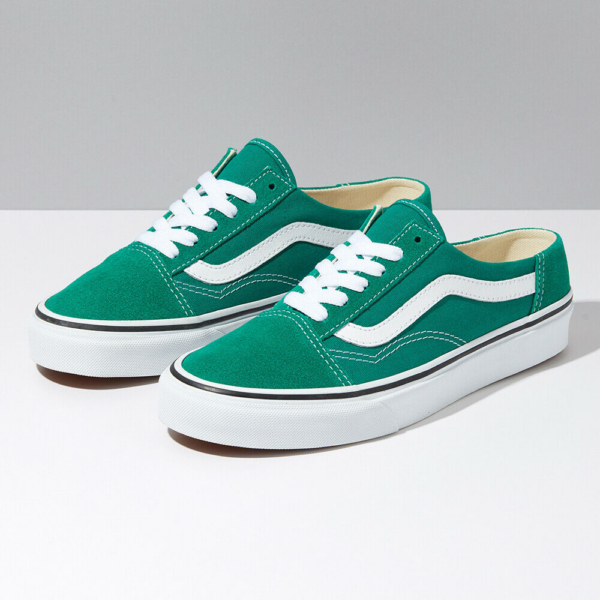 Giày Vans Old Skool Mule Suede 'Green' VN0A3MUS06A - Ảnh 4