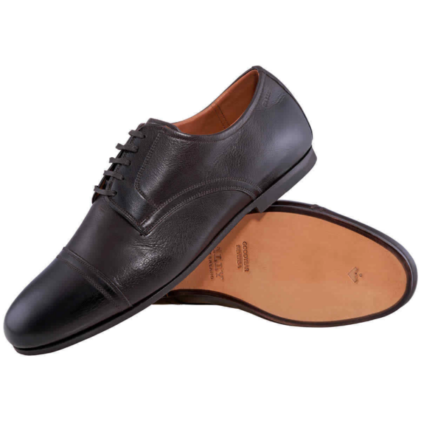 Giày Bally Plentium Leather Derby 'Coffee' 6222940 - Ảnh 2