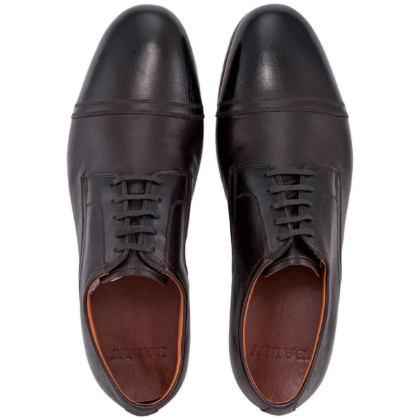 Giày Bally Plentium Leather Derby 'Coffee' 6222940 - Ảnh 3