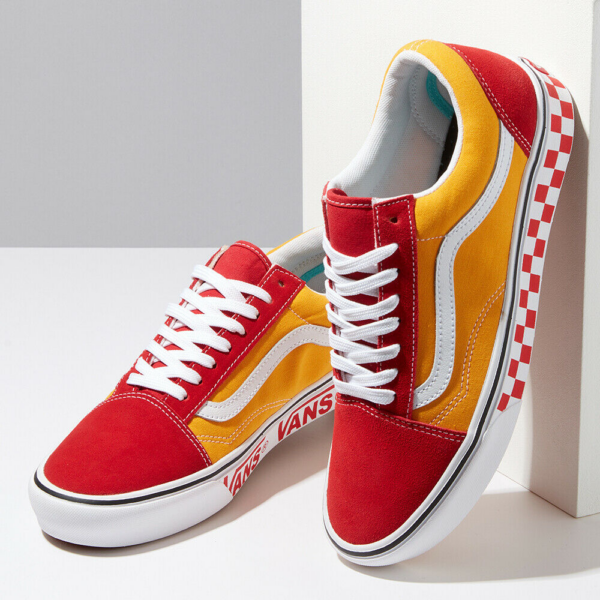 Giày Vans ComfyCush Old Skool 'Tape Mix Red Cadmium' VN0A3WMAWX4 - Ảnh 2