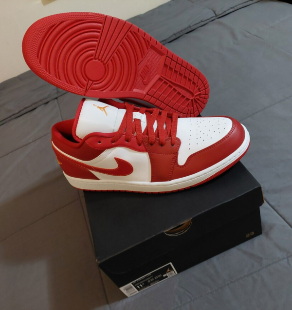 Giày Nike Air Jordan 1 Low 'Cardinal Red' 553558-607 - Ảnh 3
