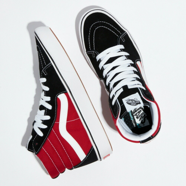 Giay Vans Comfycush Sk8-Hi 'Black Red' VN0A3WMB2QE