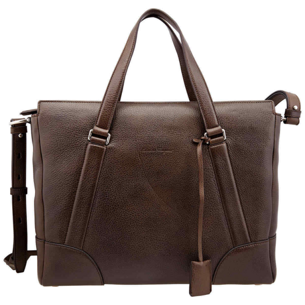 Túi Salvatore Ferragamo Leather Business Bag 'Brown' 24A166-719748