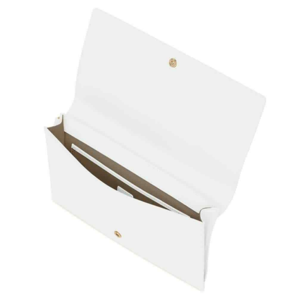 Túi Furla Belvedere XL Envelope Clutch Bag 'White' 1014263 - Ảnh 2