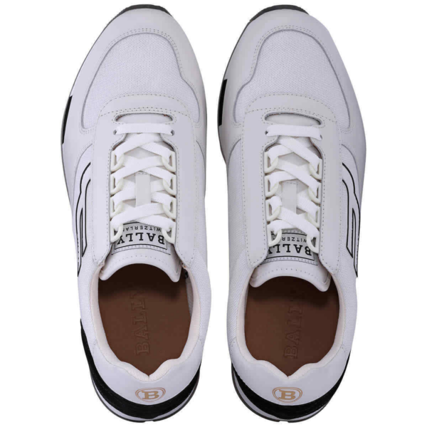 Giày Bally Gavino Retro Runner Low-Top 'White' 6223155 - Ảnh 3