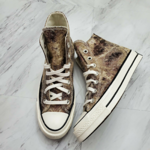 Giay Converse Elevated Metallic Chuck 70 High 'Bronze Egret Black' 570530C