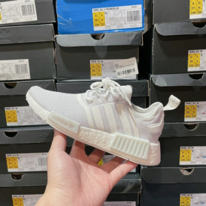 Giay Adidas NMD R1 Refined J 'White Grey' H02334