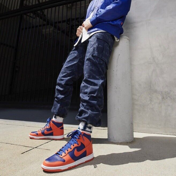 Giày Nike Dunk High Retro 'Knicks' DD1399-800 - Ảnh 4