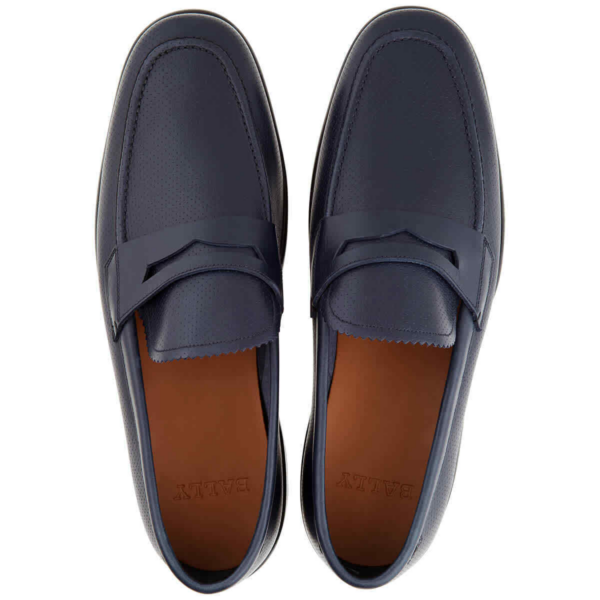 Giày Bally Micson Leather Penny Loafers 'Ink' 6220909 - Ảnh 3