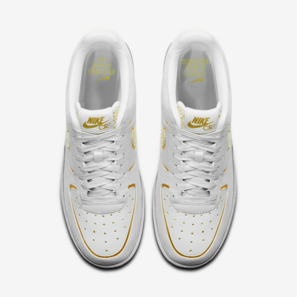 Giay Nike Air Force 1 Low CR7 Ronaldo White Gold Premium DN2501-991