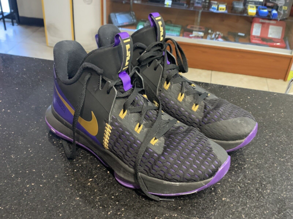 Giày Nike LeBron Witness 5 EP 'Lakers' CQ9381-001 - Ảnh 5
