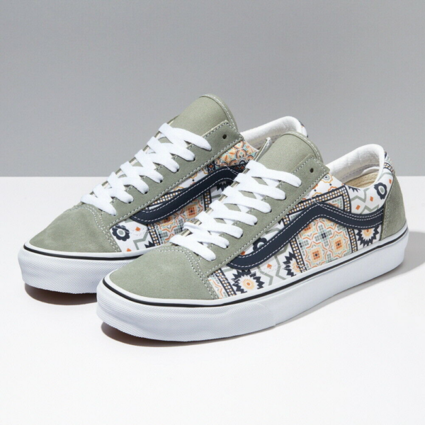 Giày Vans Moroccan Tile Style 36 Skate 'Seagrass' VN0A54F6688 - Ảnh 4