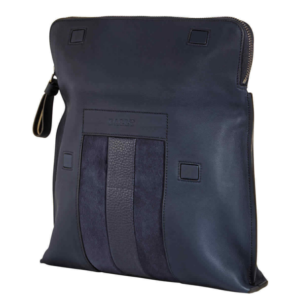 Túi Bally Benjy Leather 'Navy' 6218269 - Ảnh 4