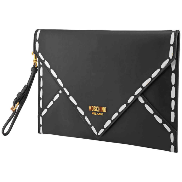 Túi Moschino Ladies 'Black Leather' A-8417-8001-4555 - Ảnh 4